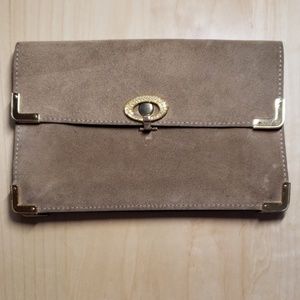 Suede Clutch